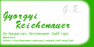 gyorgyi reichenauer business card